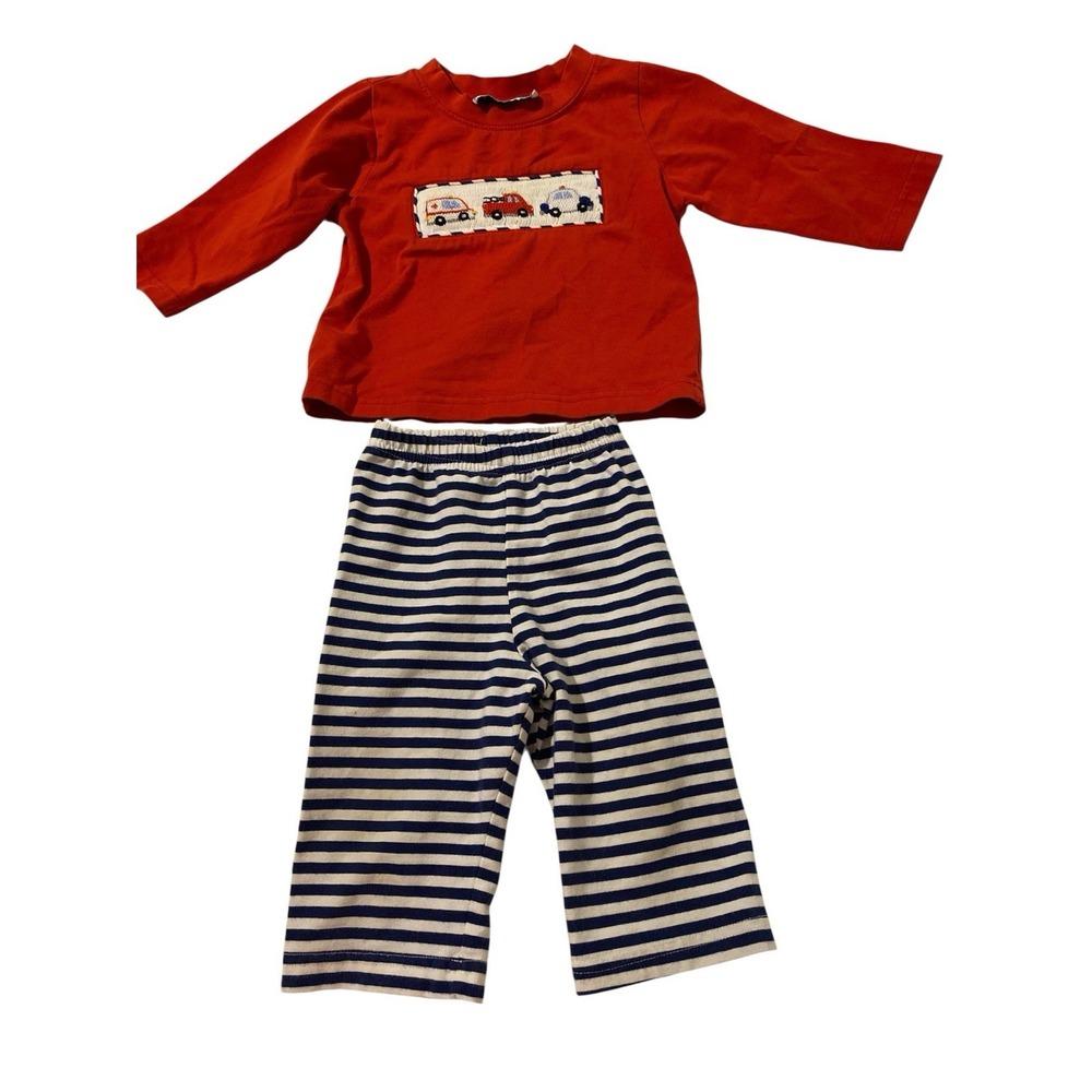 Baby Boy The Smocking Bug Emergency Vehicle Size 9 Mo